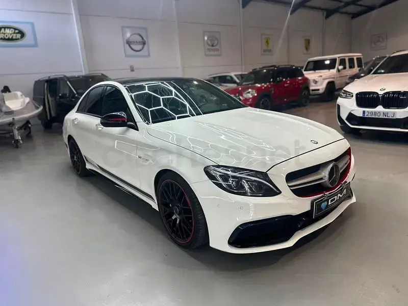 Usado Mercedes C63S AMG 510 CV (375 kW) 2017 Blanco Berlina
