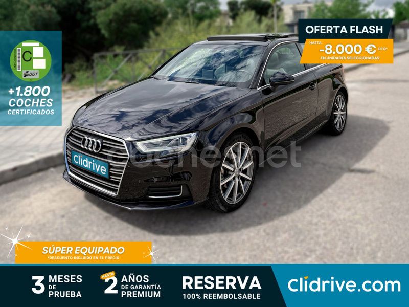 Negro Usado 2017 Audi A3 Sportback Sport Berlina | 18.990 € (Precio justo) - Imagen 1/3