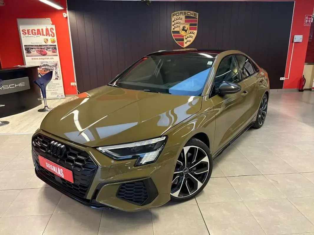 Usado Audi S3 Sportback Ambiente 310 CV (228 kW) 2021 Verde Utilitario