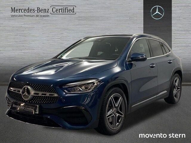 Azul Usado 2021 Mercedes GLA200 AMG line SUV | 33.400 € (Precio justo) - Imagen 1/4