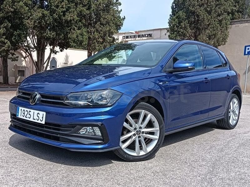 Usado VW Polo R-line 95 CV (69 kW) 2021 Azul Utilitario