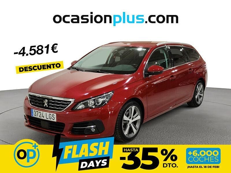 Usado Peugeot 308 Allure 130 CV (95 kW) 2020 Rojo Familiar