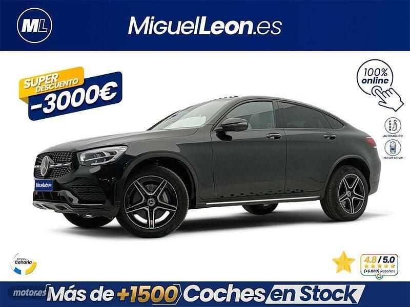 Usado Mercedes GLC300e 306 CV (225 kW) 2021 Negro Coupe