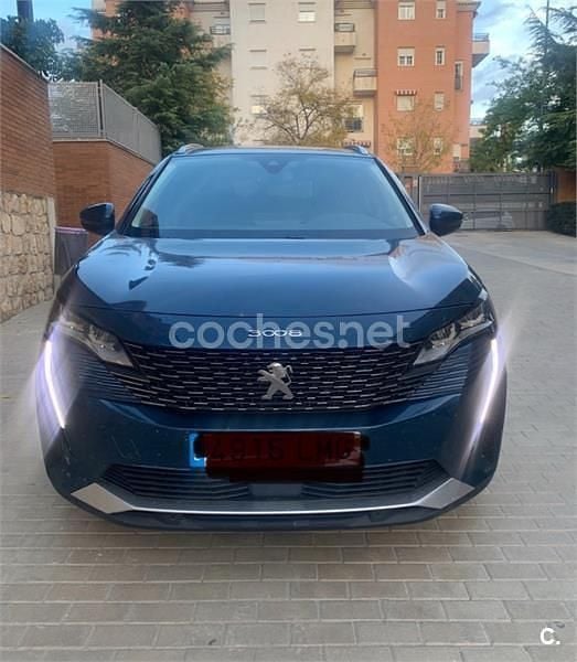 Azul Usado 2021 Peugeot 3008 Allure SUV | 17.950 € (Precio justo) - Imagen 1/3