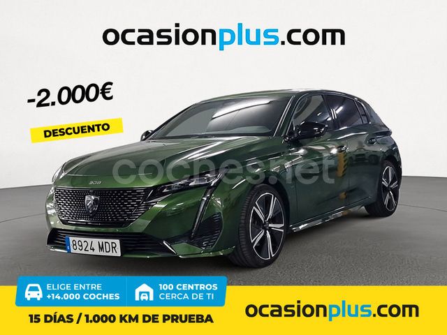 Verde Usado 2023 Peugeot 308 GT Berlina | 22.000 € (Buen precio) - Imagen 1/4
