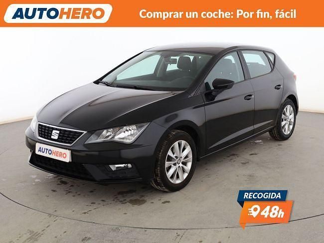 Usado Seat Leon Style 110 CV (80 kW) 2018 Negro Berlina
