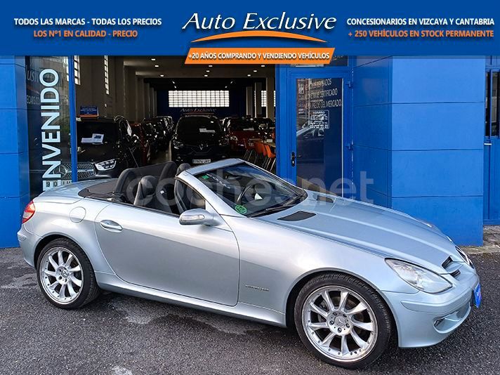 Usado Mercedes SLK200 163 CV (119 kW) 2006 Gris / plata Descapotable