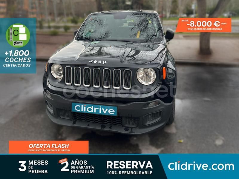 Negro Usado 2018 Jeep Renegade Sport SUV | 13.990 € - Imagen 1/3