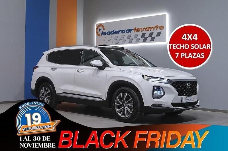 Blanco Usado 2021 Hyundai Santa Fe Style SUV | 30.900 € (Precio justo) - Imagen 1/4