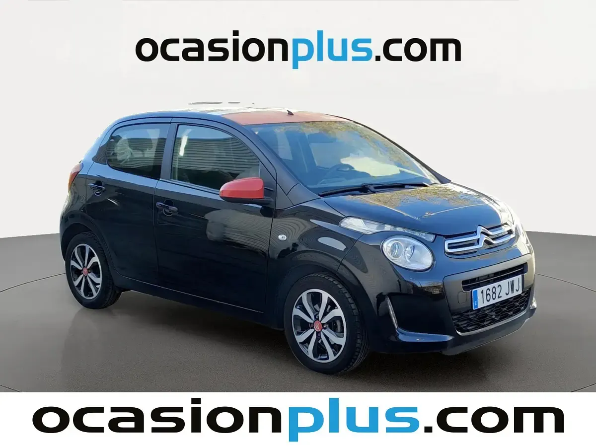 Usado Citroën C1 Feel 82 CV (60 kW) 2017 Negro Utilitario