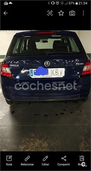 Usado Skoda Fabia Style 90 HP (66 kW) 2018 Azul Sedan