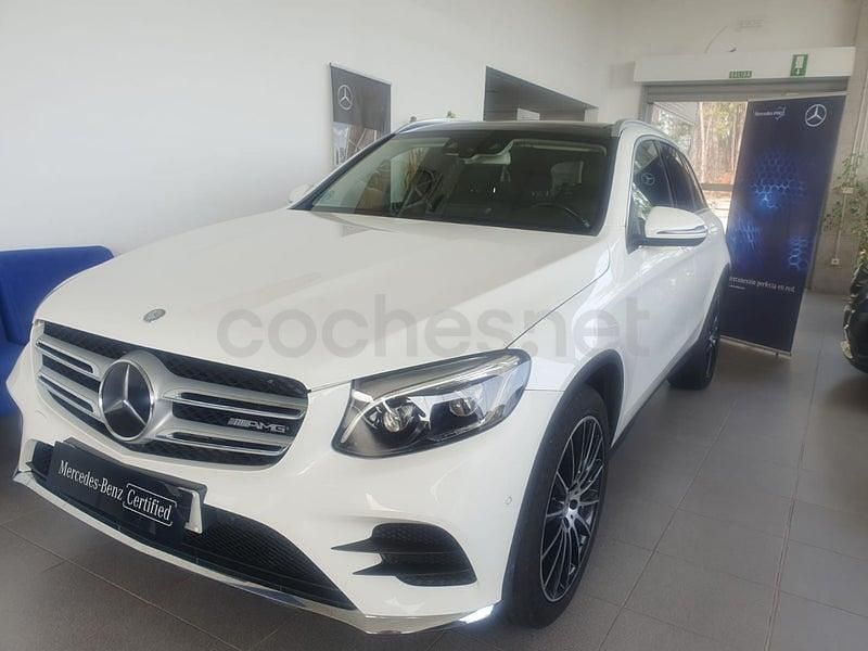 Usado Mercedes GLC220 AMG line 170 CV (125 kW) 2016 Blanco SUV