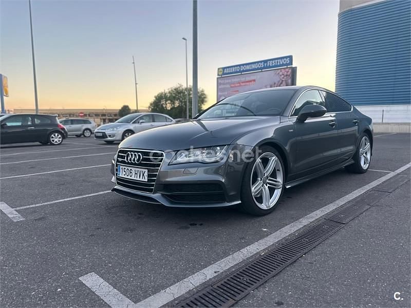 Usado Audi A7 Sportback S-Line 245 CV (180 kW) 2014 Gris / plata Utilitario
