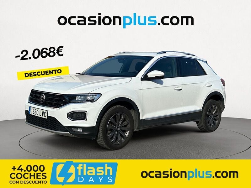 Blanco Usado 2022 VW T-Roc Sportline SUV | 22.099 € (Precio justo) - Imagen 1/4