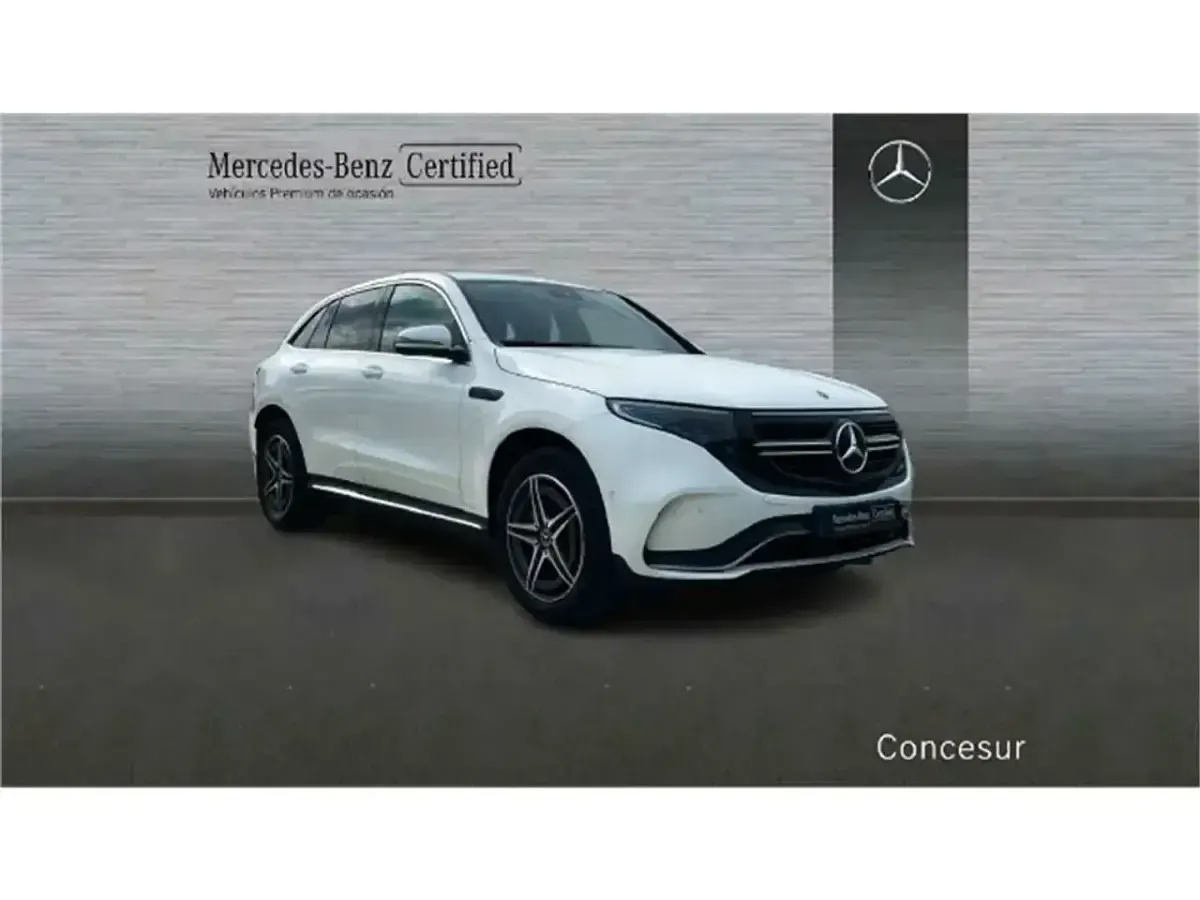 Usado Mercedes EQC400 AMG line 300 kW (408 CV) 2020 Blanco polar SUV
