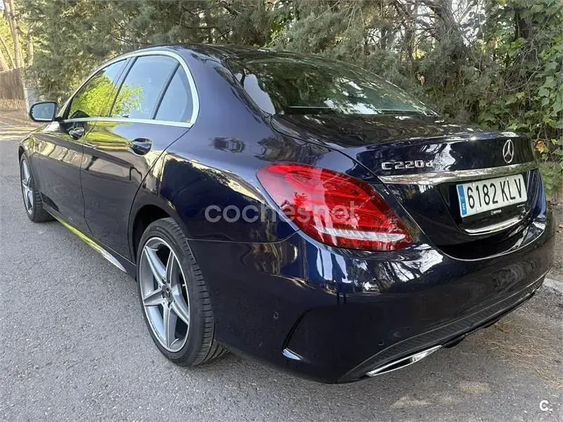 Usado Mercedes C220 170 CV (125 kW) 2018 Azul Berlina