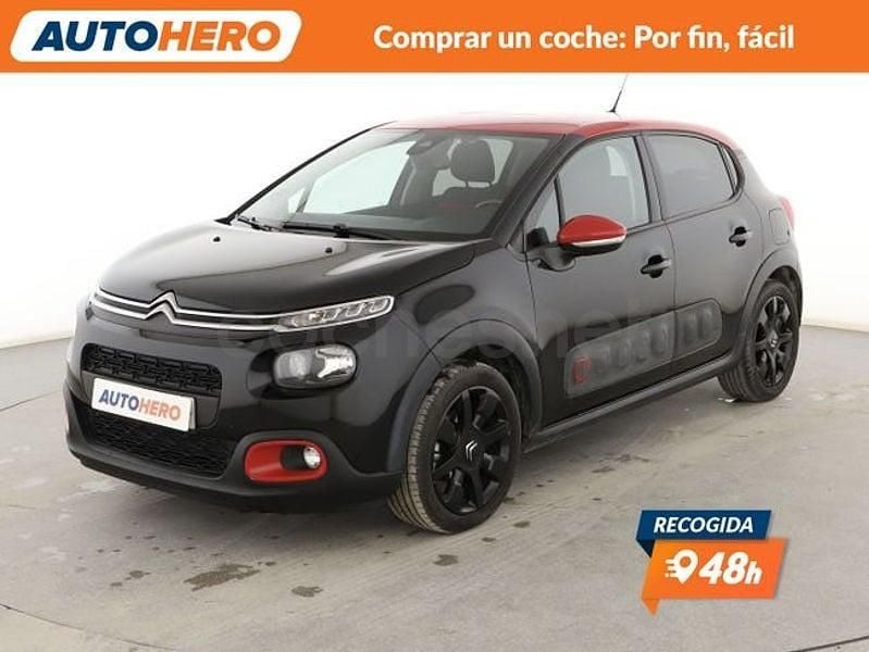 Usado Citroën C3 PureTech 82 CV (60 kW) 2018 Negro Utilitario