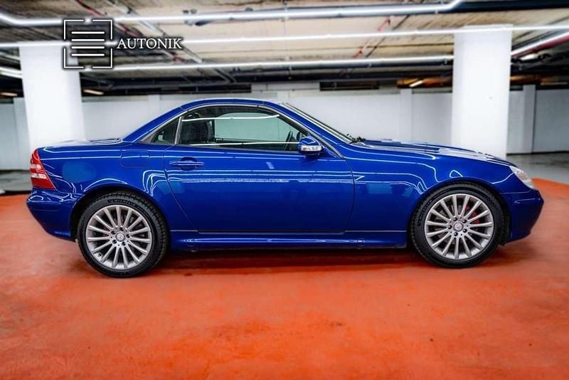 Usado Mercedes SLK230 196 CV (144 kW) 2002 Azul Descapotable