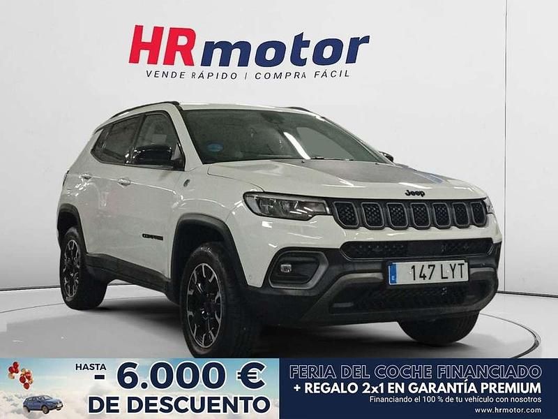Blanco Usado 2022 Jeep Compass Trailhawk SUV | 18.720 € (Precio justo) - Imagen 1/4