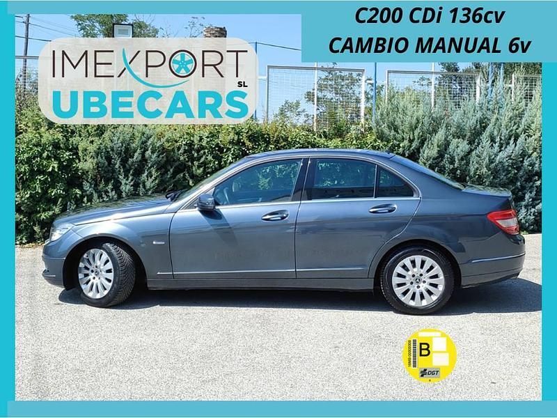 Gris Usado 2009 Mercedes C200 Elegance Berlina | 7900 € (Buen precio) - Imagen 1/4