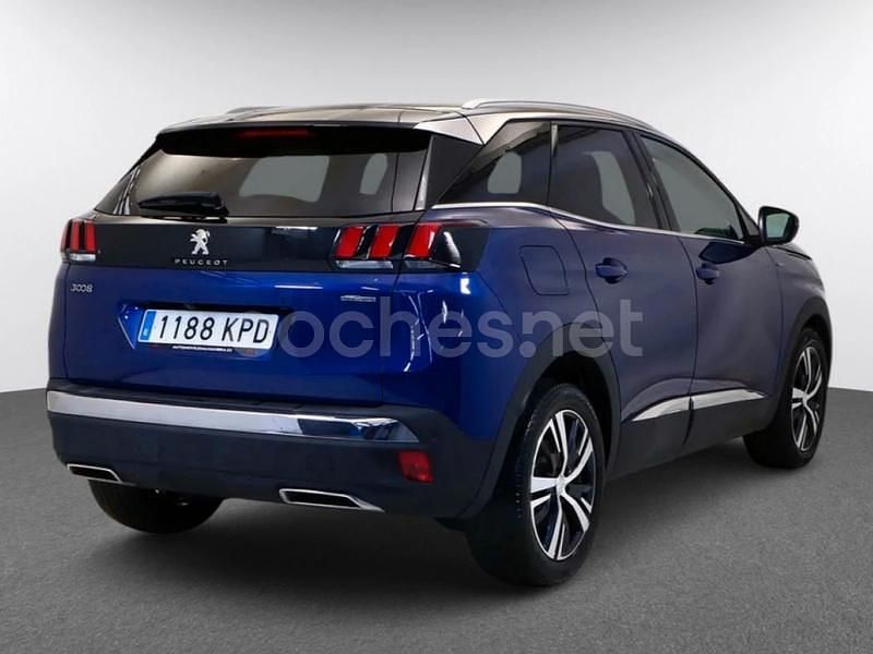 Usado Peugeot 3008 GT-line 130 CV (95 kW) 2018 Azul SUV