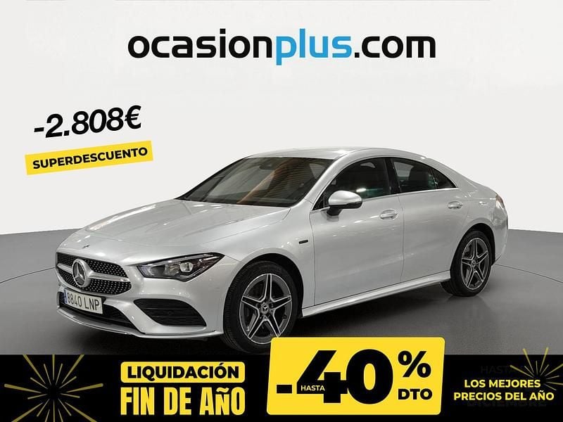 Gris Usado 2021 Mercedes CLA250e Berlina | 30.890 € (Buen precio) - Imagen 1/4