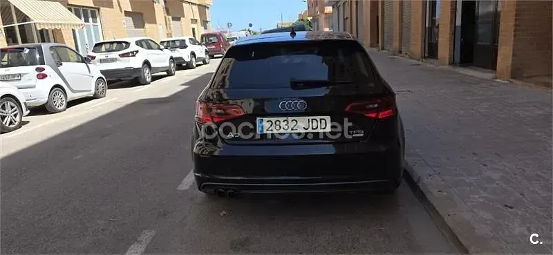 Usado Audi A3 S-Line 150 CV (110 kW) 2015 Negro Berlina