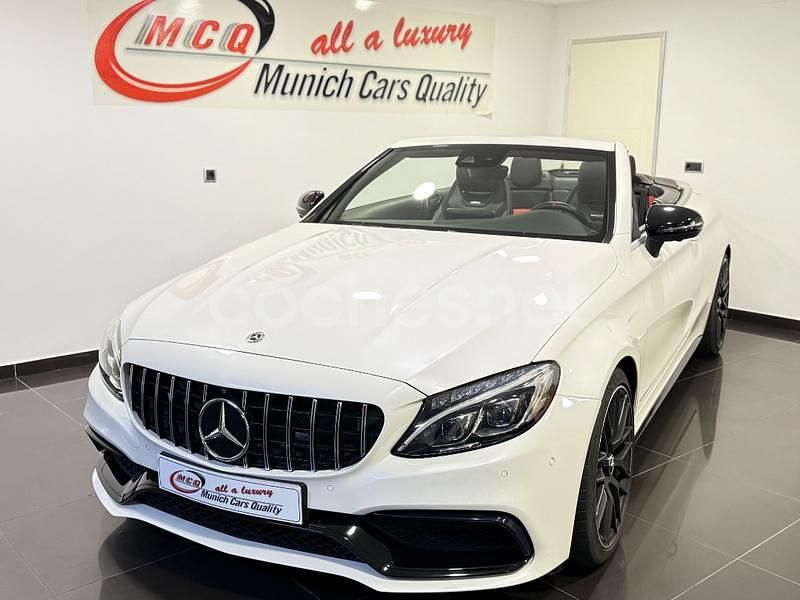 Usado Mercedes C63S AMG 510 CV (375 kW) 2018 Blanco Descapotable