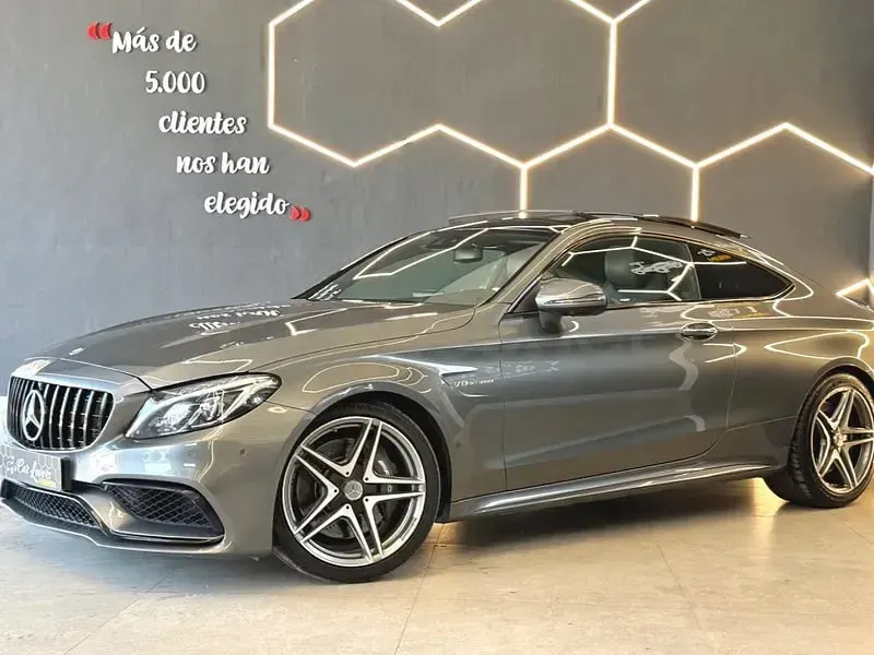 Usado Mercedes C63 AMG 476 CV (350 kW) 2016 Gris / plata Coupe