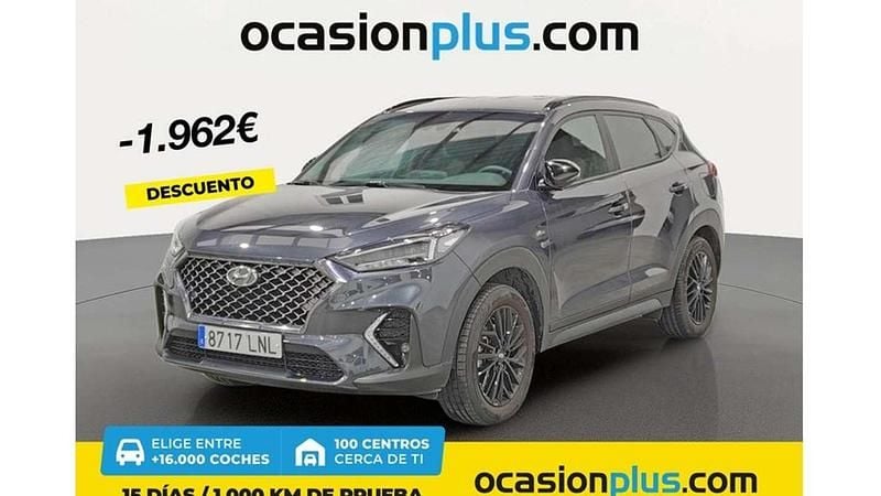 Gris Usado 2021 Hyundai Tucson N Line SUV | 19.628 € (Buen precio) - Imagen 1/4