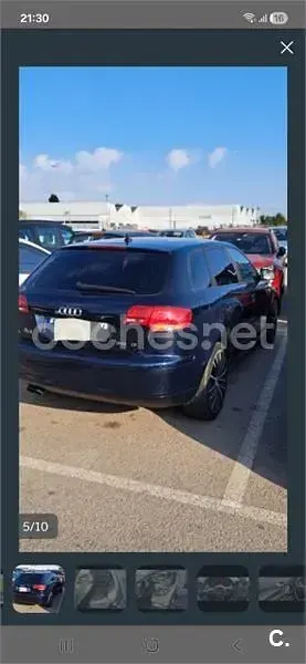 Usado Audi A3 Ambiente 140 CV (102 kW) 2005 Azul Utilitario