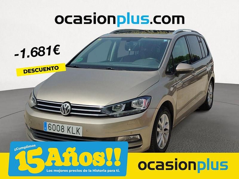 Beige Usado 2018 VW Touran Advance Monovolumen | 18.200 € (Precio justo) - Imagen 1/4