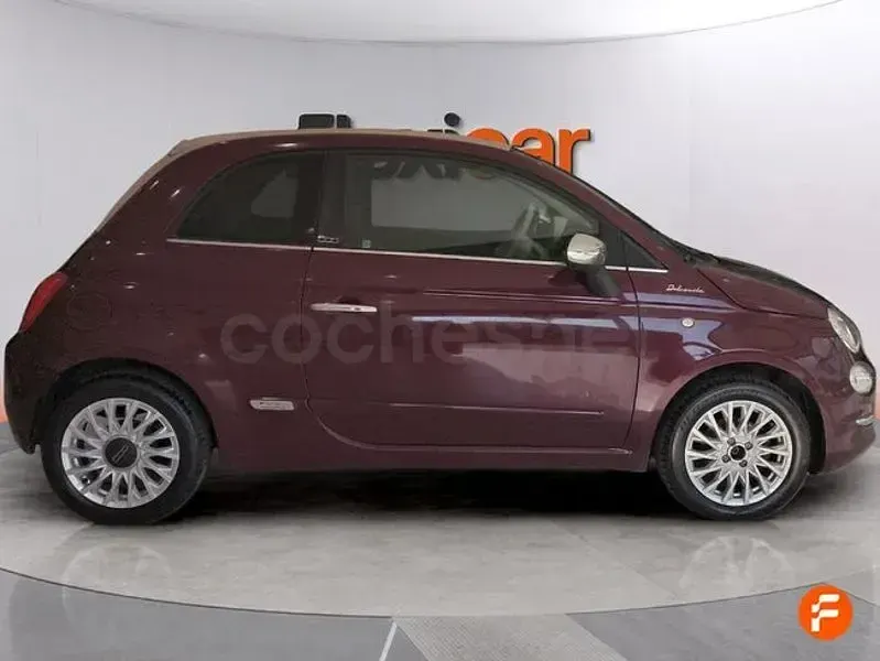 Usado Fiat 500C Dolcevita 70 CV (51 kW) 2021 Rojo Descapotable