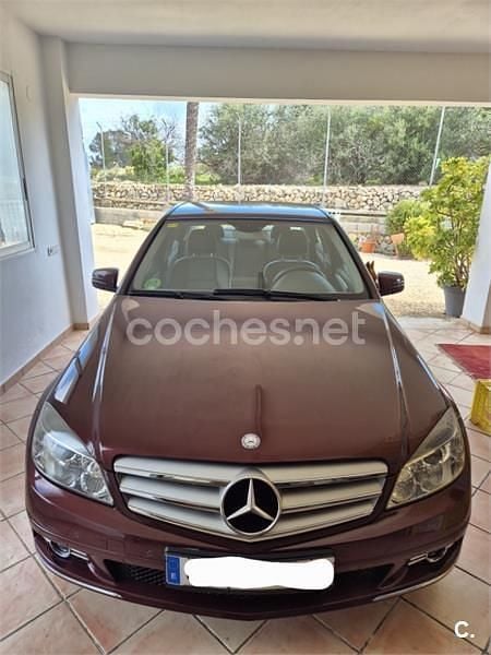 Usado Mercedes C180 Avantgarde 156 CV (114 kW) 2009 Granate Berlina