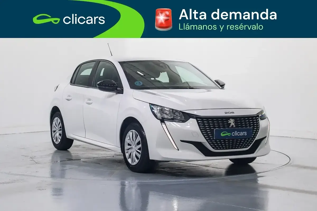 Usado Peugeot 208 Active 75 CV (55 kW) 2022 Blanco Utilitario