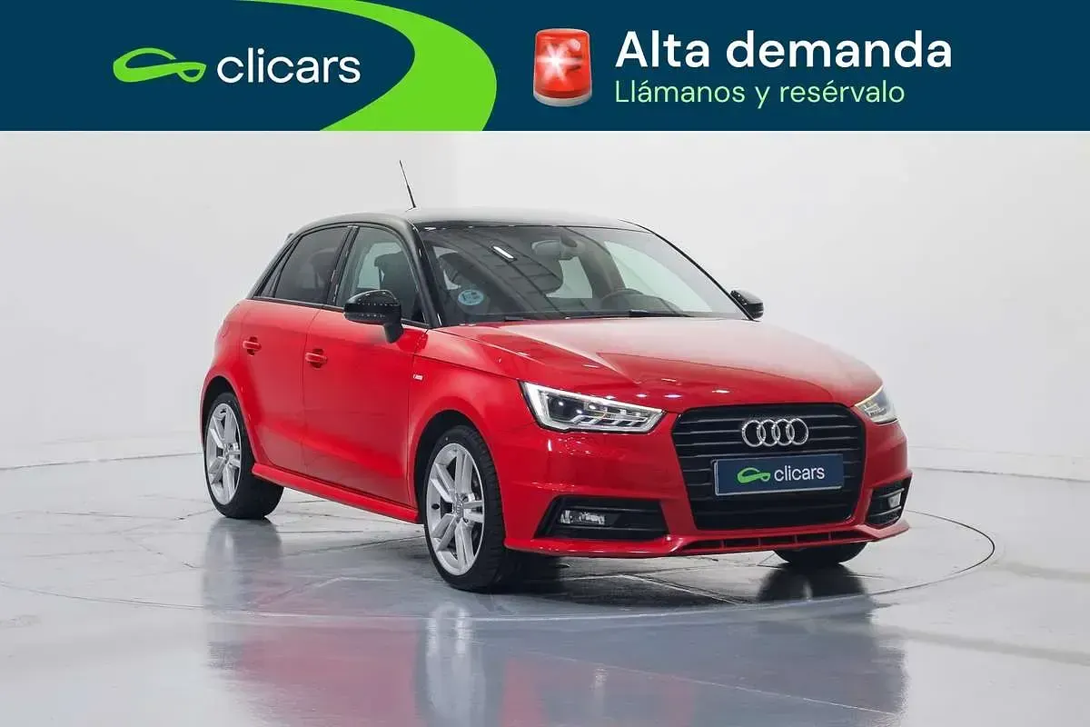Usado Audi A1 95 CV (69 kW) 2017 Rojo Utilitario