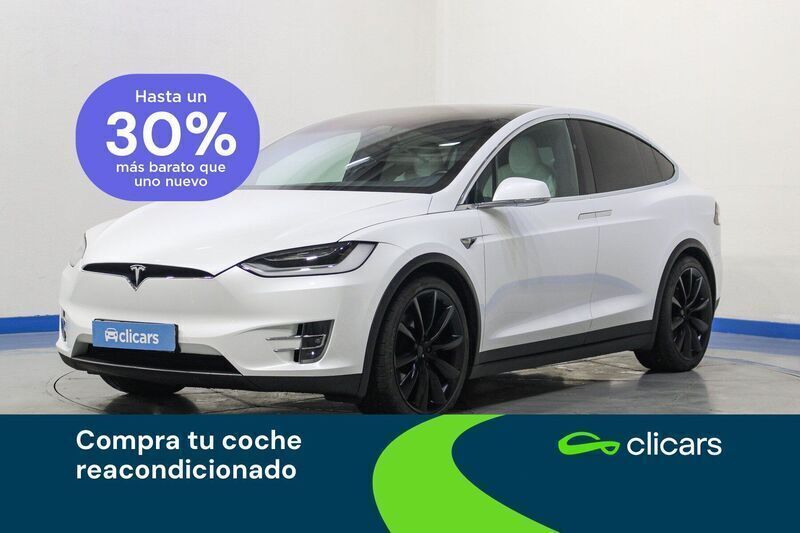 Blanco Usado 2020 Tesla Model X Long Range SUV | 56.290 € (Caro) - Imagen 1/4