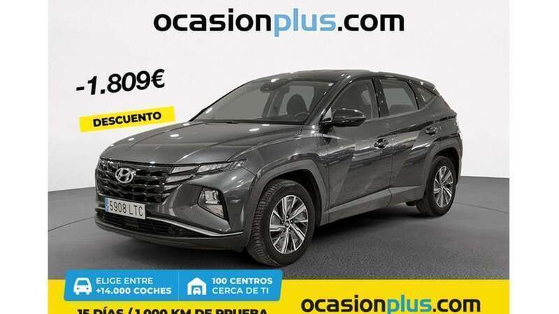 Gris Usado 2021 Hyundai Tucson SUV | 18.091 € (Precio justo) - Imagen 1/4