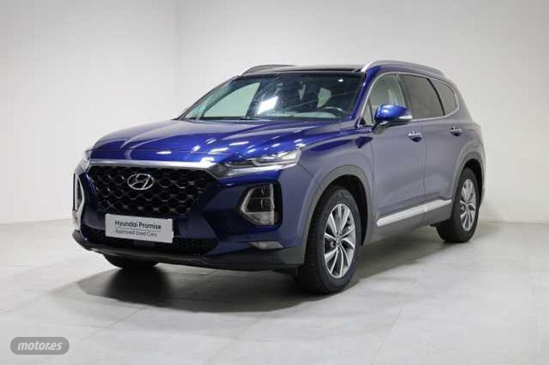Azul Usado 2019 Hyundai Santa Fe SUV | 35.990 € - Imagen 1/4