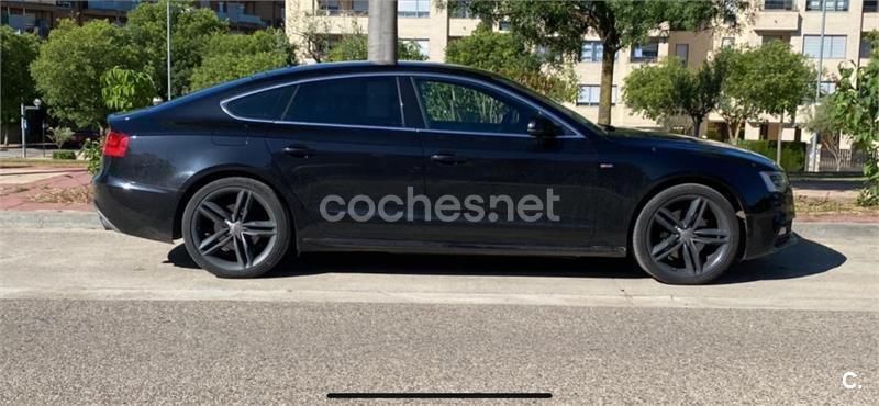 Negro Usado 2014 Audi A5 Sportback S-Line Berlina | 12.000 € (Super precio) - Imagen 1/4