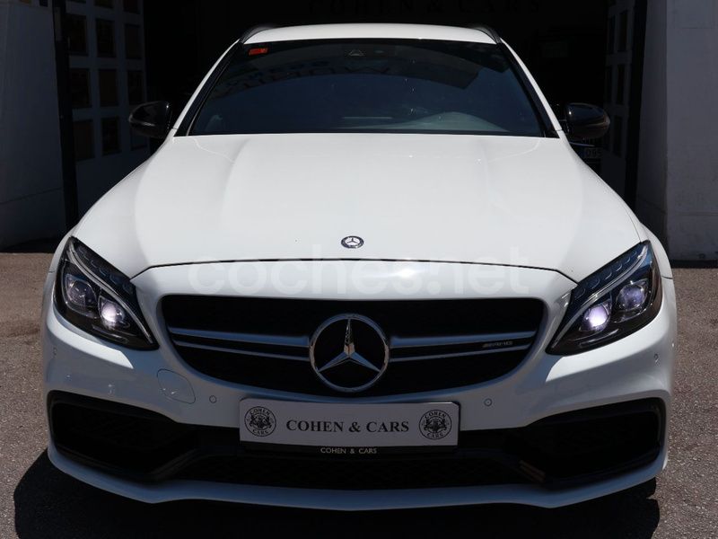 Usado Mercedes C63S AMG 510 CV (375 kW) 2015 Blanco Familiar