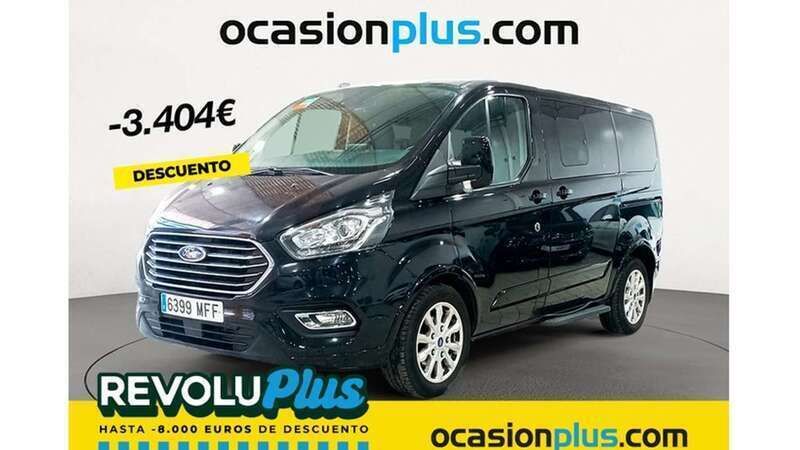 Negro Usado 2023 Ford Tourneo Custom Titanium Monovolumen | 34.046 € (Buen precio) - Imagen 1/4
