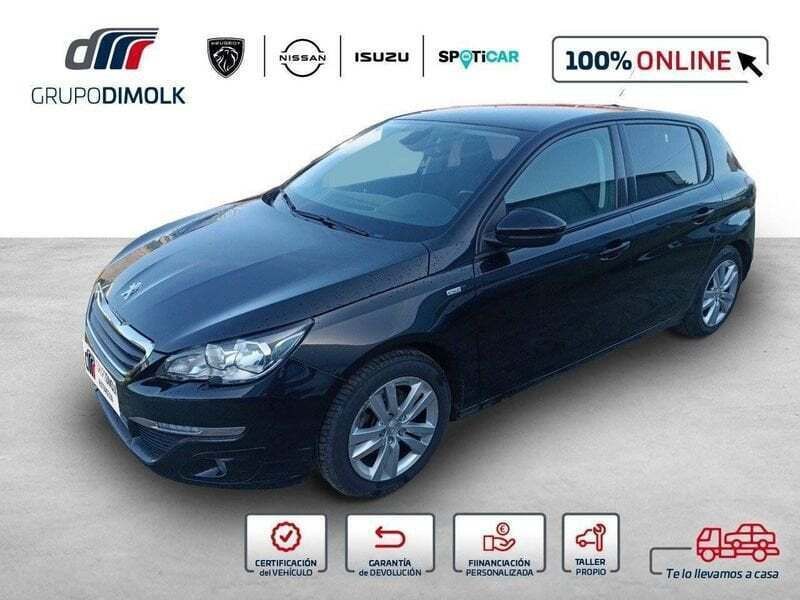 Usado Peugeot 308 Active 130 CV (95 kW) 2017 Negro Utilitario