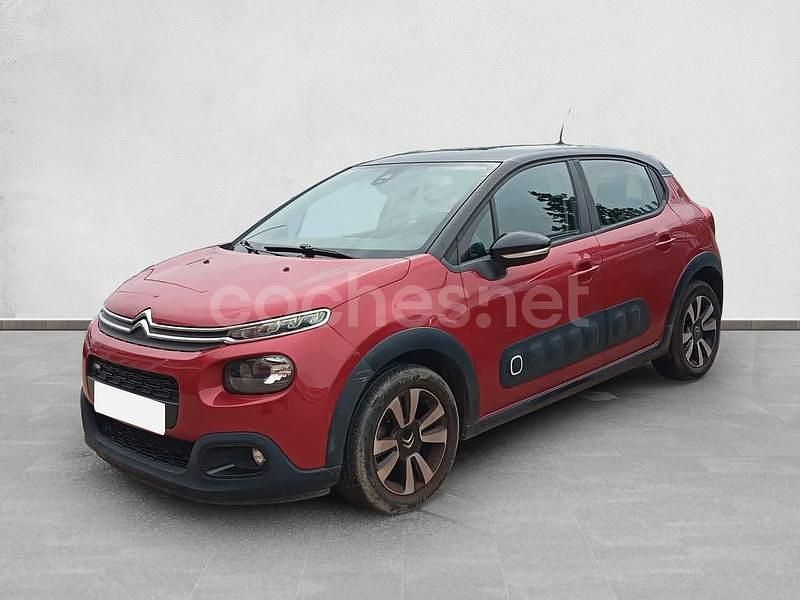 Usado Citroën C3 Feel 82 CV (60 kW) 2017 Granate Berlina