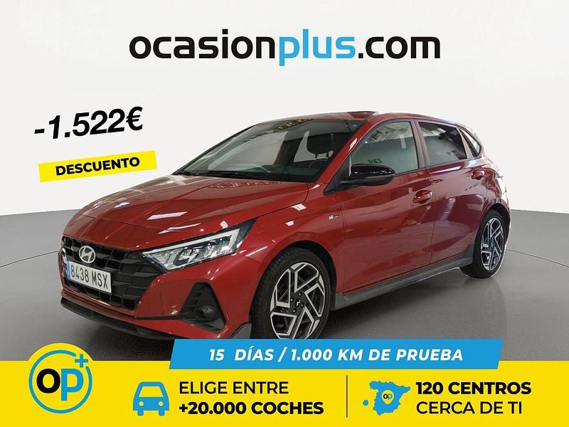 Rojo Usado 2024 Hyundai i20 N Line Berlina | 16.750 € (Precio justo) - Imagen 1/4