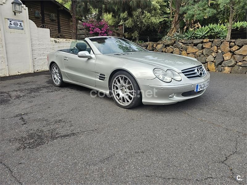 Gris / plata Usado 2004 Mercedes SL500 Descapotable | 17.500 € (Precio justo) - Imagen 1/4