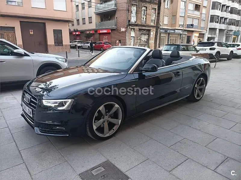 Usado Audi A5 Cabriolet S-Line 190 CV (139 kW) 2015 Negro Descapotable