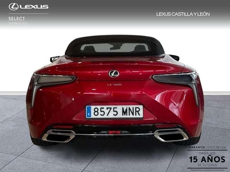 Usado Lexus LC 500 Luxury Line 480 CV (353 kW) 2024 Rojo Descapotable