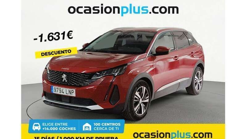 Rojo Usado 2021 Peugeot 3008 Allure Monovolumen | 16.319 € (Super precio) - Imagen 1/4