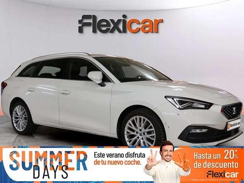 Blanco Usado 2021 Seat Leon XCELLENCE Familiar | 17.390 € (Precio justo) - Imagen 1/4